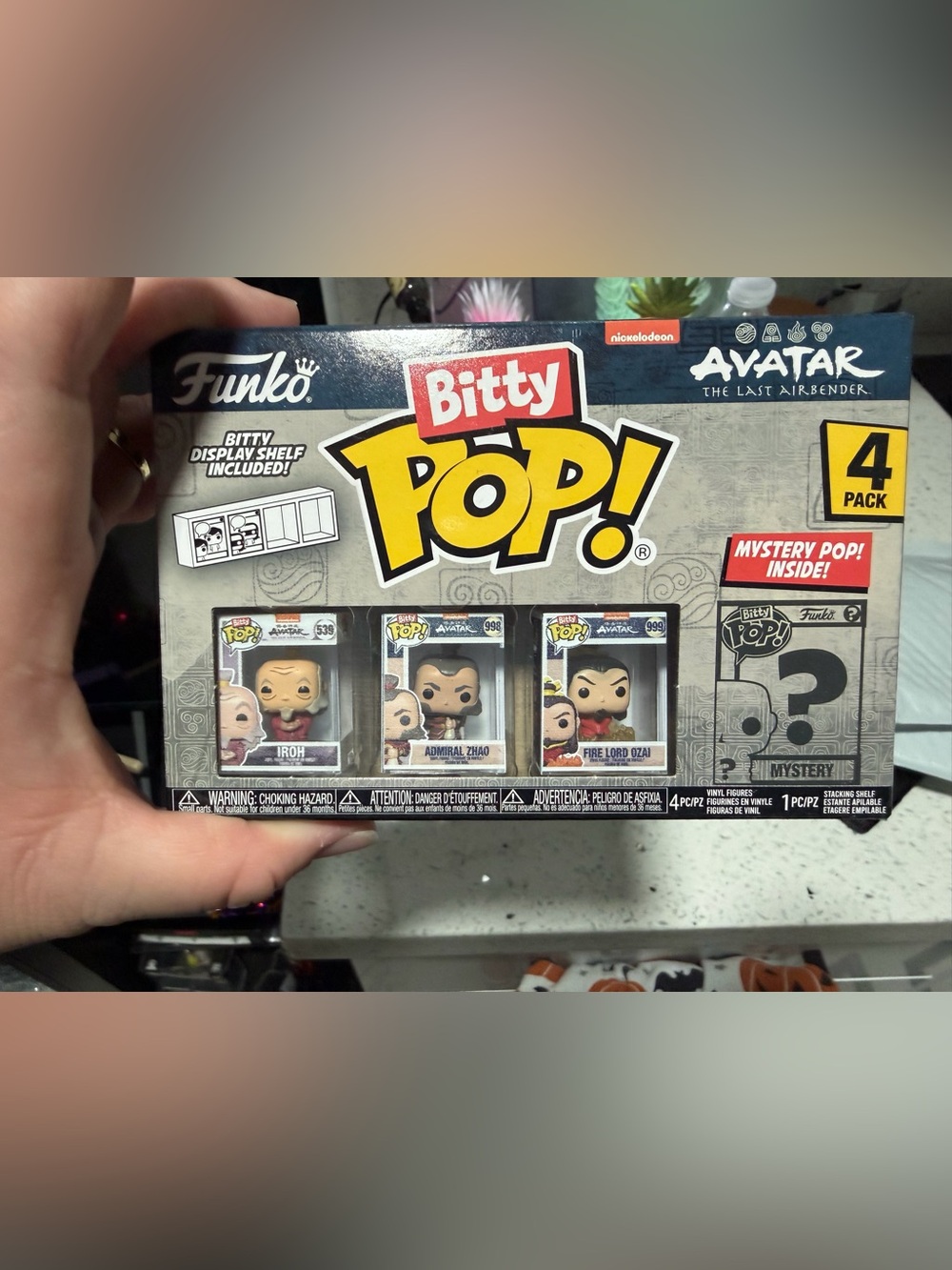 Funko Bitty Pop! Avatar: The Last Airbender 4-Pack - Black, Red, Yellow